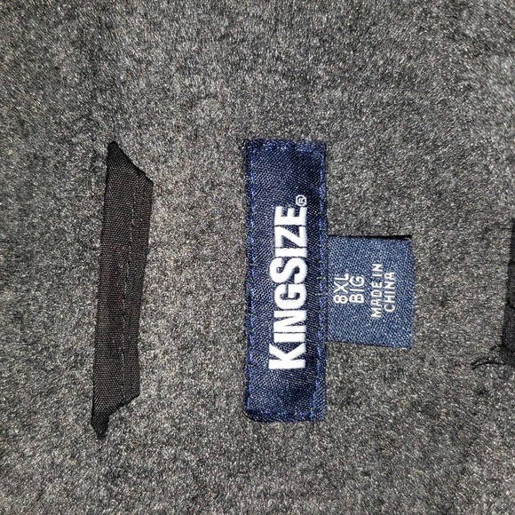 👔 KING SIZE SPORTS INSULATED BLACK COAT JACKET BIG & TALL 8XL BIG PLUS SIZE - Picture 8 of 12